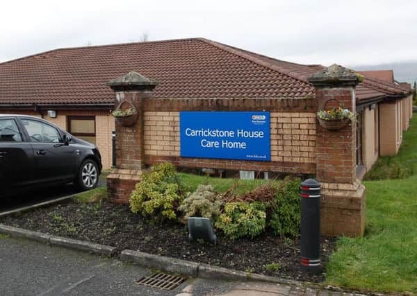 Carrickstone House Care Home is one of two operated in Cumbernauld by Four Seasons