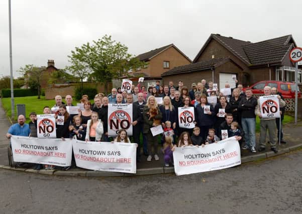 The Holytown Says No campaign against the planned link road to Eurocentral attracted massive support from across the village