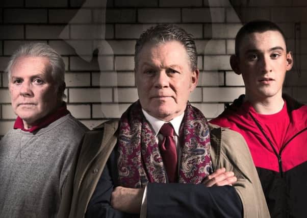 From left: John McCardle, Brendan Charleson and Harry MacMullen star in the Red Lion.
