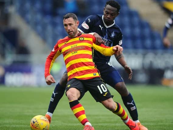 Scott McDonald in action for Partick Thistle (pic by Michael Gillen)