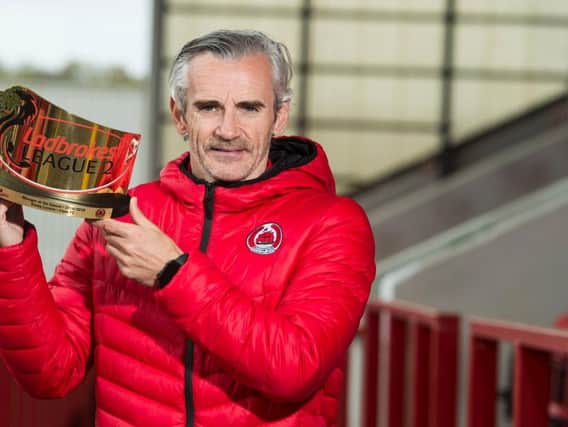 Ladbroke League 2 Manager of the Year Danny Lennon (pic by SNS)