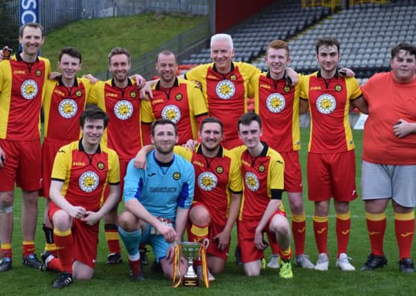 Firhill Cup winners 2019 Team Power Press (pic courtesy of Partick Thistle FC)