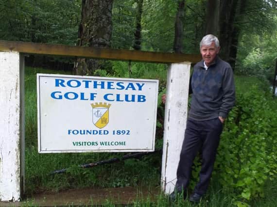 Stuart Macfarlane played Rothesay golf course last Wednesday (Submitted pic)