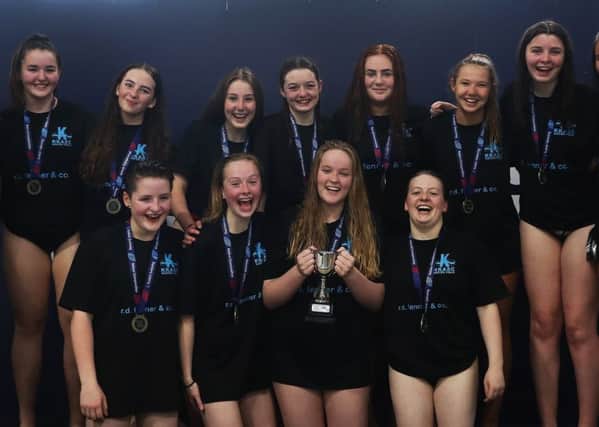 Kirkintilloch & Kilsyth ASC Water Polo Under 19s are Scottish Cup winners (pic by Ian MacNicol for Scottish Swimming)
