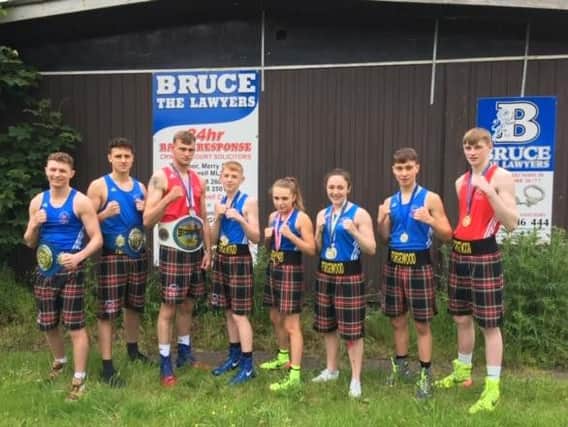 Pictured are Forgewood ABC champions from 2019, Darren Johnstone, Vicky Glover, Matthew Middleton, John Stevenson, Mark Johnstone, Devon Montgomery Smith, Maddison Clarkson and Nial Burke. Fellow champions Andrew Sneddon and Lloyd Delaney are not in the picture.