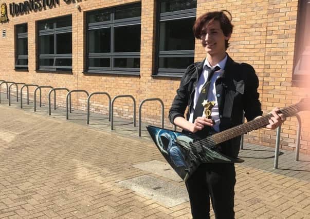 Harry Barry Prize for Music winner Michael Currie has been playing the guitar since he was in Primary 4