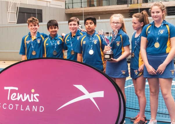 High School of Glasgow pupils have won Tennis Scotlands inaugural schools competition for short tennis.