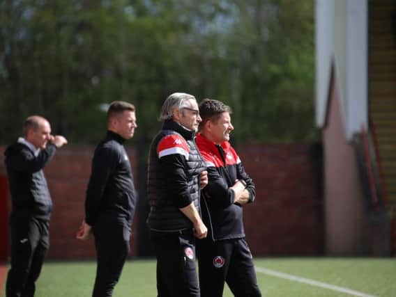 Danny Lennon and Allan Moore are taking Clyde to Linlithgow for their pre-season opener (pic by Craig Black Photography)