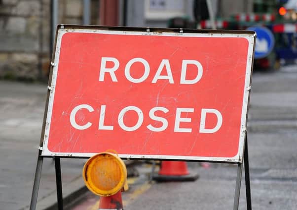 A section of Aurs Road will be closed for up to four weeks.