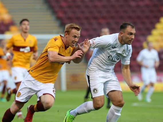 Danny Johnson netted a hat-trick for Motherwell at Gretna (Library pic)
