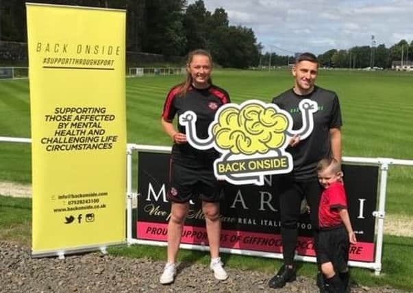 Giffnock Soccer Centre joins forces with mental health charity Back Onside