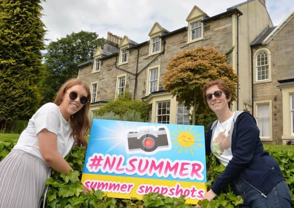 Promoting the #NLsummer competition at Colzium House in Kilsyth