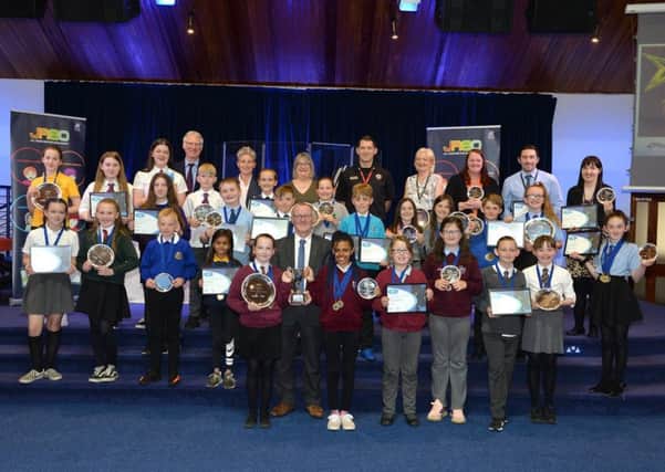 All the winners from this year's awards for North Lanarkshire Councils Junior Road Safety Officers