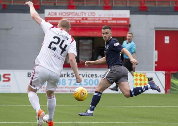 Salim Kouider-Aïssa in action during the Betfred Cup Group F game between Hamilton Accies and Queen's Park. PICTURE  Ian Cairns