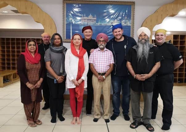 Police officers visited Glasgow Gurdwara to provide 3rd Party Reporting training.
