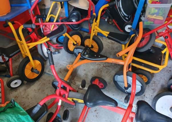 Police in East Renfrewshire are hoping the public can help them find the stolen bikes and trikes.