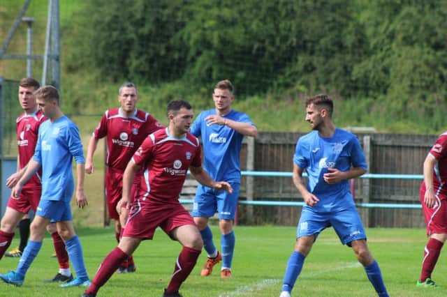 Cumbernauld United saw off the challenge of Blantyre Vics at Guy's Meadow (pic: Blake Welsh)