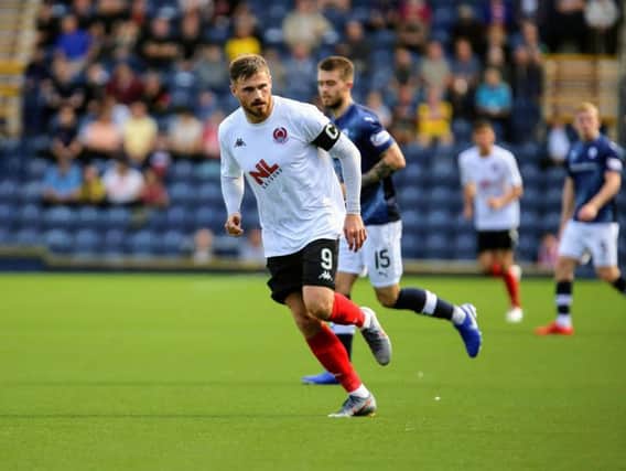 It was a tough shift for David Goodwillie and Clyde at Starks Park (pic by Craig Black Photography)