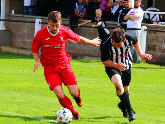 James Martin (left) had a fine game for Lanark at Kello (Pic by Billy Quigley)