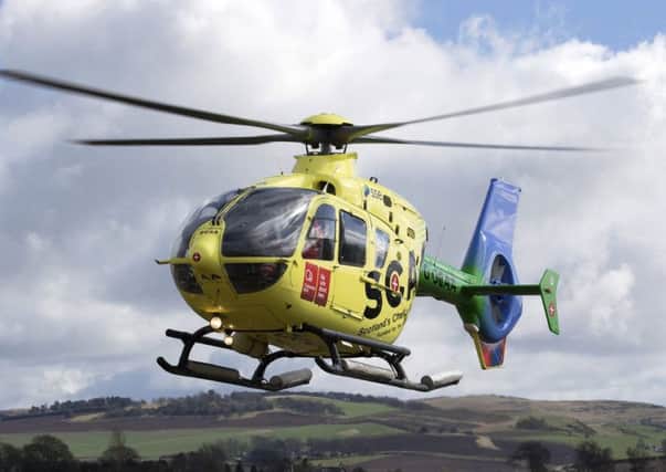 Scotlands Charity Air Ambulance relies entirely on public donations to help fund the hundreds of life-saving missions its carries out every year. (Photo courtesy of SCAA)