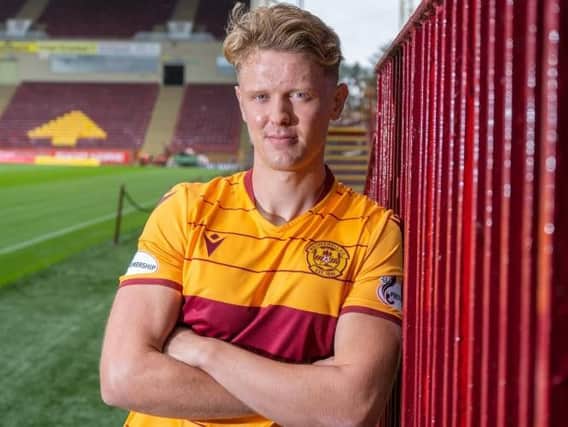 Mark O'Hara in Motherwell colours (Pic courtesy of Motherwell FC)