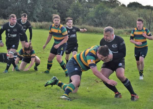 Action from Cumbernauld's win over Hyndland (pic: Charlie Kearton)
