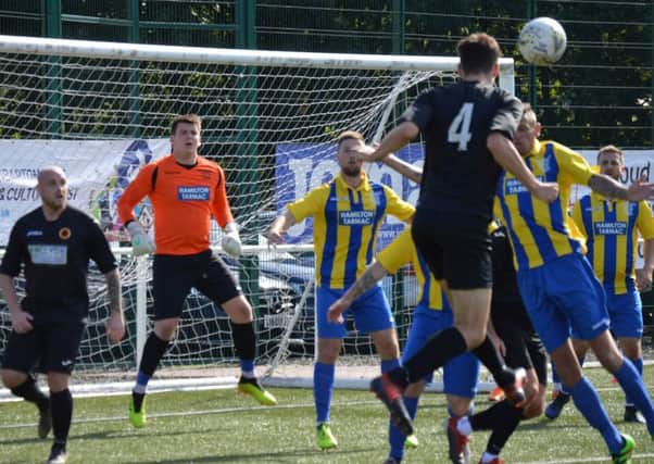 Rossvale have the Hurlford defence under pressure (pic: HT Photography/@dibsy_)
