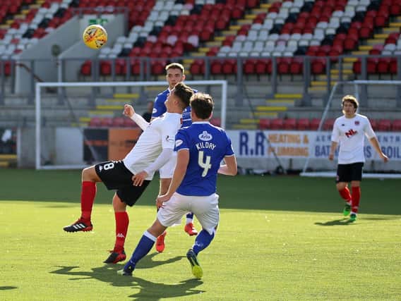 Chris McStay's stunning overhead kick sparked Clyde's comeback (pic: Craig Black Photography)