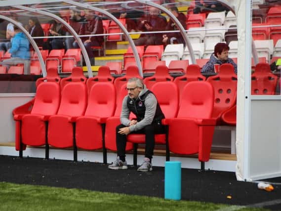Clyde boss Danny Lennon in thoughtful mood before Saturday's win over Stranraer (pic: Craig Black Photography)