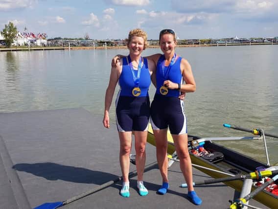 Gillian Connal (right) is pictured with Strathclyde Park Rowing Club team-mate Ailie Ord (Submitted pic)
