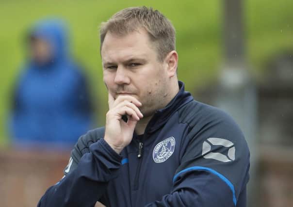 Manager Andy Frame was disappointed to see his players efforts against Hurlford go unrewarded