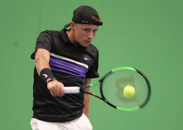 Aidan McHugh in action at the recent Murray Trophy - Glasgow. (Photo by Ian MacNicol/Getty Images for LTA)