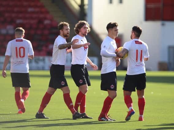 Clyde will be hoping for more goal celebrations against Montrose (pic: Craig Black Photography)
