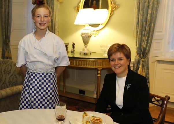 Jessica Mitchell and First Minister Nicola Sturgeon at Bute House