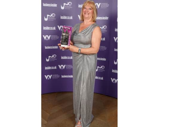 Lynn Laughland at the awards night (Photo: Steve Welsh).