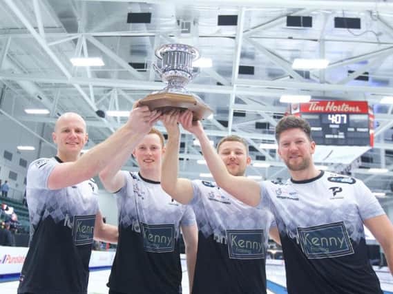 Ross Paterson and his team are hoping to be celebrating a medal in Sweden. (pic: Anil Mungal)