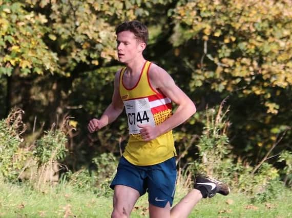 Donald Gilchrist had Law AAC boys fastest run of the day in Cumbernauld (Pic by Bobby Gavin)