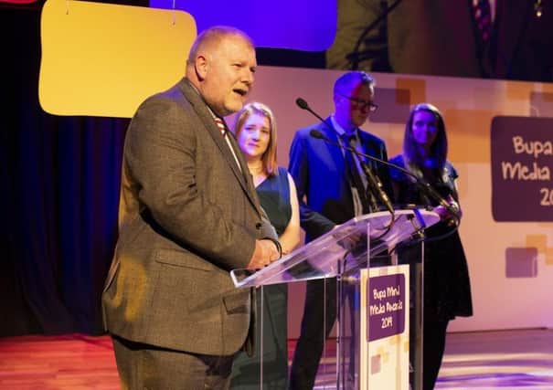 Pictured at the awards ceremony are, from left, Tim Robinson, content development director; Claire Wilde, data and investigations news editor; Cahal Milmo, i chief reporter, and Ruby Kitchen, of the Yorkshire Post. (Photo: Chris O'Donovan)