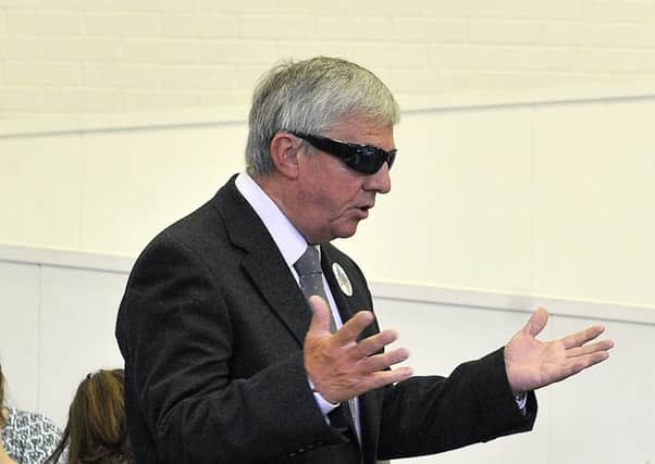 Kirkintilloch road safety campaigner Sandy Taylor, who is blind, raised concerns that some of the features of the plans were totally unsuitable for visually impaired people such as himself