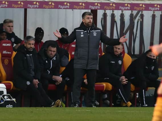 Motherwell manager Stephen Robinson revealed post match that Saturdays 4-0 victory over St Johnstone was achieved despite his squad being hit by a sickness bug (Pic by Ian McFadyen)