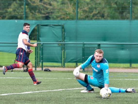 Ross McNeil scored a double for Caledonian Braves in their 2-1 win over Edinburgh University (Submitted pic)