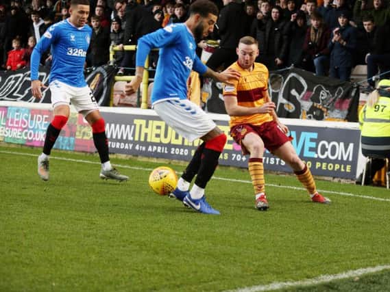 Action from Motherwell v Rangers on Sunday (Pic by Ian McFadyen)