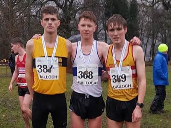 Law and District AAC ace James Gillon (1st right) takes place on podium (Pic by Bobby Gavin)