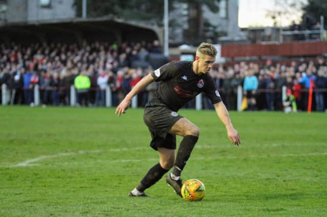 Tom Lang made his Clyde return in the Scottish Cup win at Bonnyrigg (pic: Craig Black Photography)