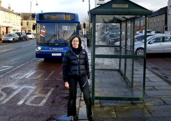 guarded welcome for Stagecoachs measures from Janet Moxley in Biggar