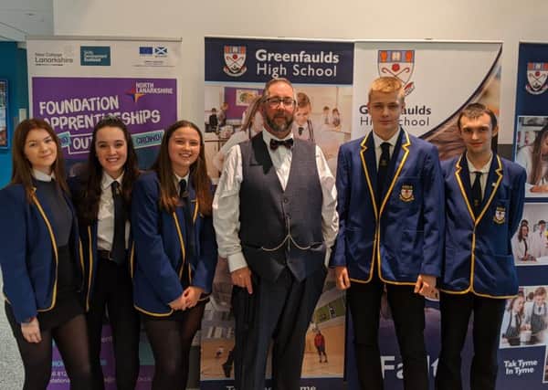 Mike Haines OBE, founder of Global Acts of Unity, gave a talk to pupils at Greenfaulds High