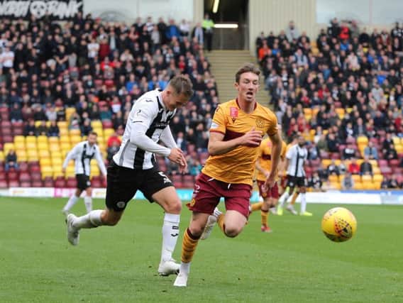 Chris Long (pictured) scored a goal in Motherwell's 2-0 home league win over St Mirren in their last visit to Fir Park on October 5 (Pic by Ian McFadyen)
