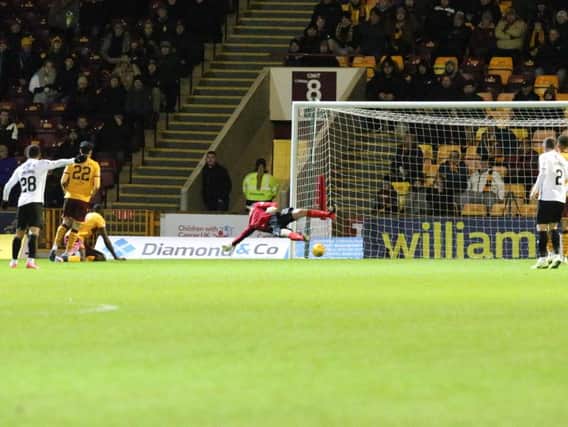 Sam Foleys goal hits the net to put St Mirren 4-1 up at half-time (Pics by Ian McFadyen)