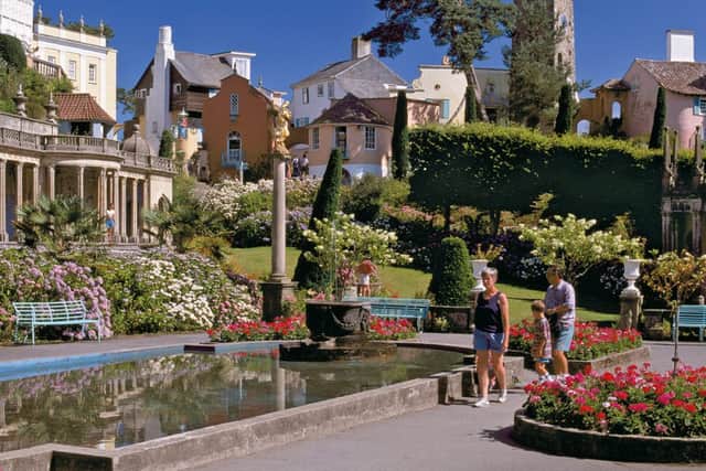 Portmeirion Village in Wales. Photo by Nigel Blythe - www.superstock.com
