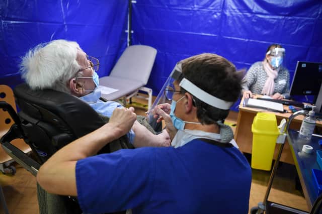 A technical issue may have allowed ineligible people to skip the Covid vaccine queue (Photo by Finnbarr Webster/Getty Images)